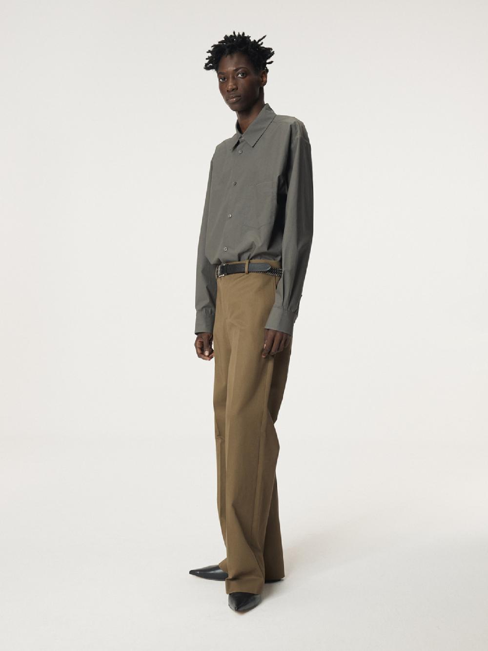 recto LOTUS COTTON FLARE PANTS (KHAKI)