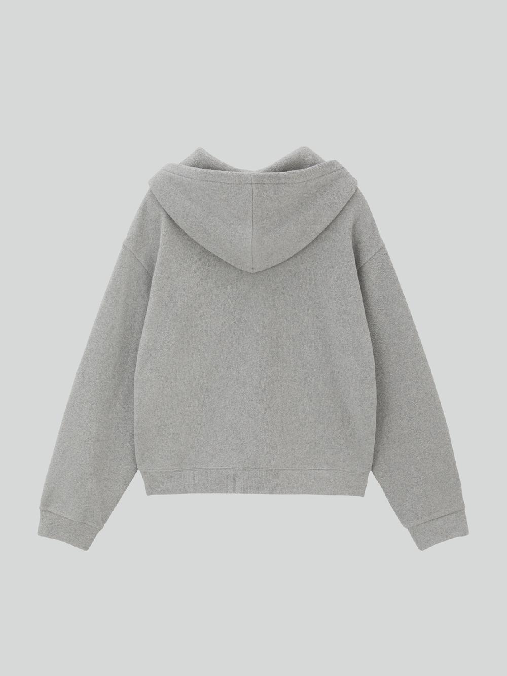 Recto MENS RC EMBROIDERED HOODIE (MELANGE GREY)