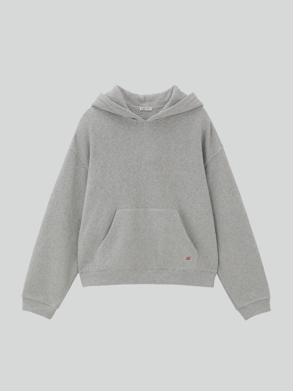 recto MENS RC EMBROIDERED HOODIE (MELANGE GREY)