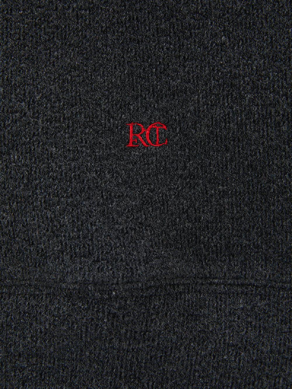 Recto MENS RC EMBROIDERED SWEATSHIRT (CHARCOAL GREY)