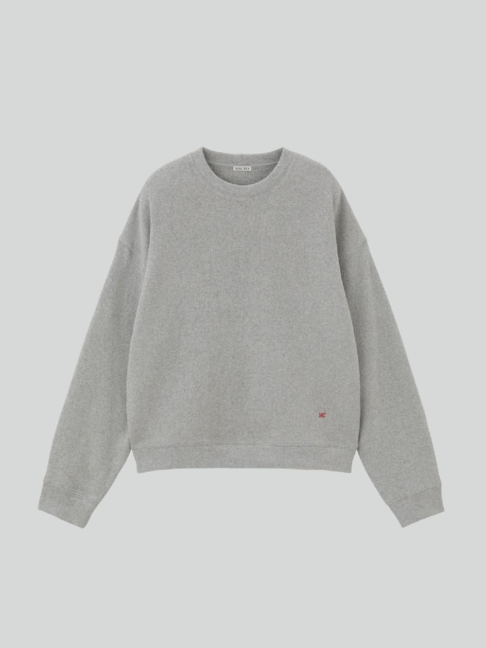 recto MENS RC EMBROIDERED SWEATSHIRT (MELANGE GREY)