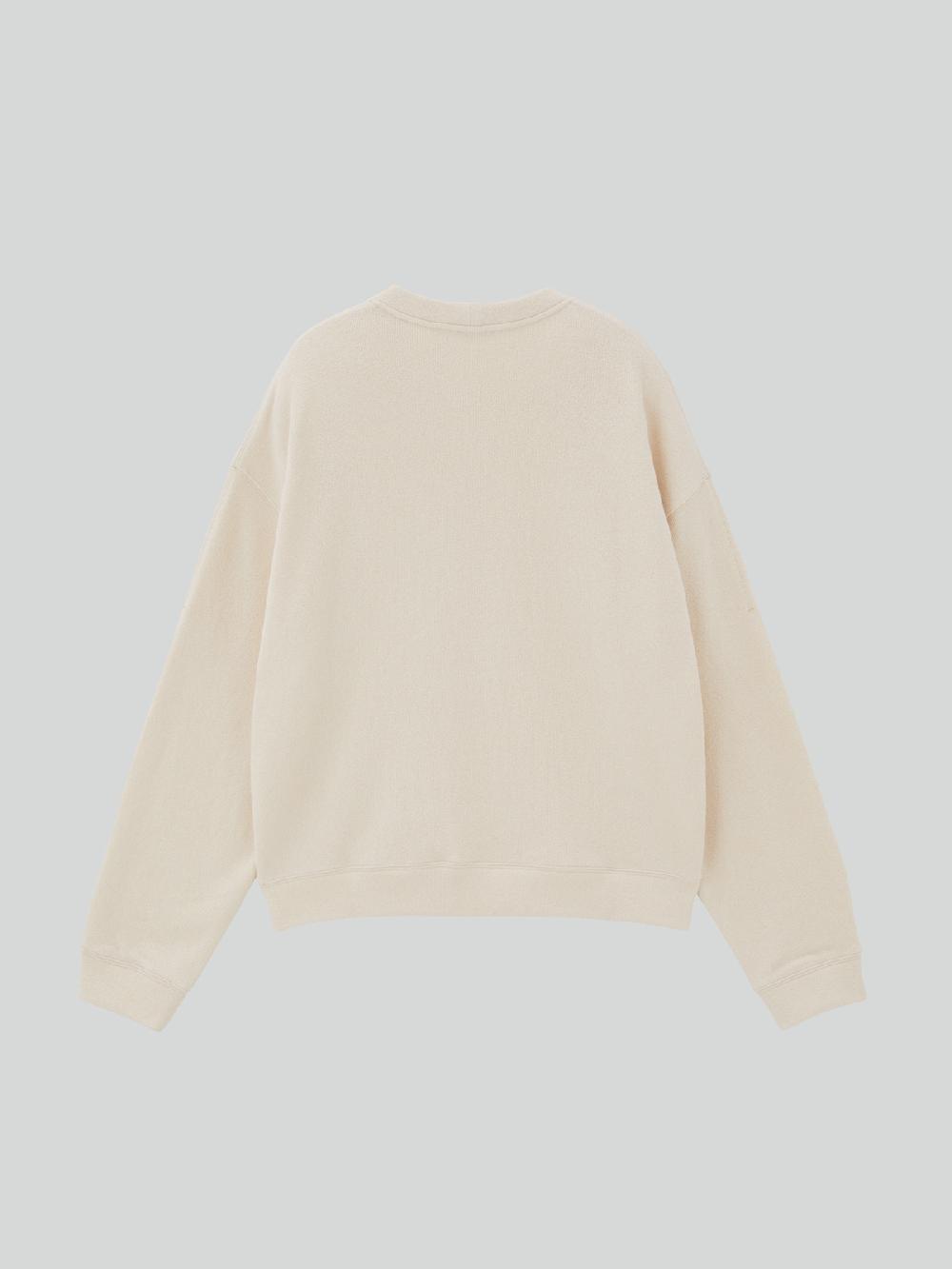 Recto MENS RC EMBROIDERED SWEATSHIRT (OATMEAL)