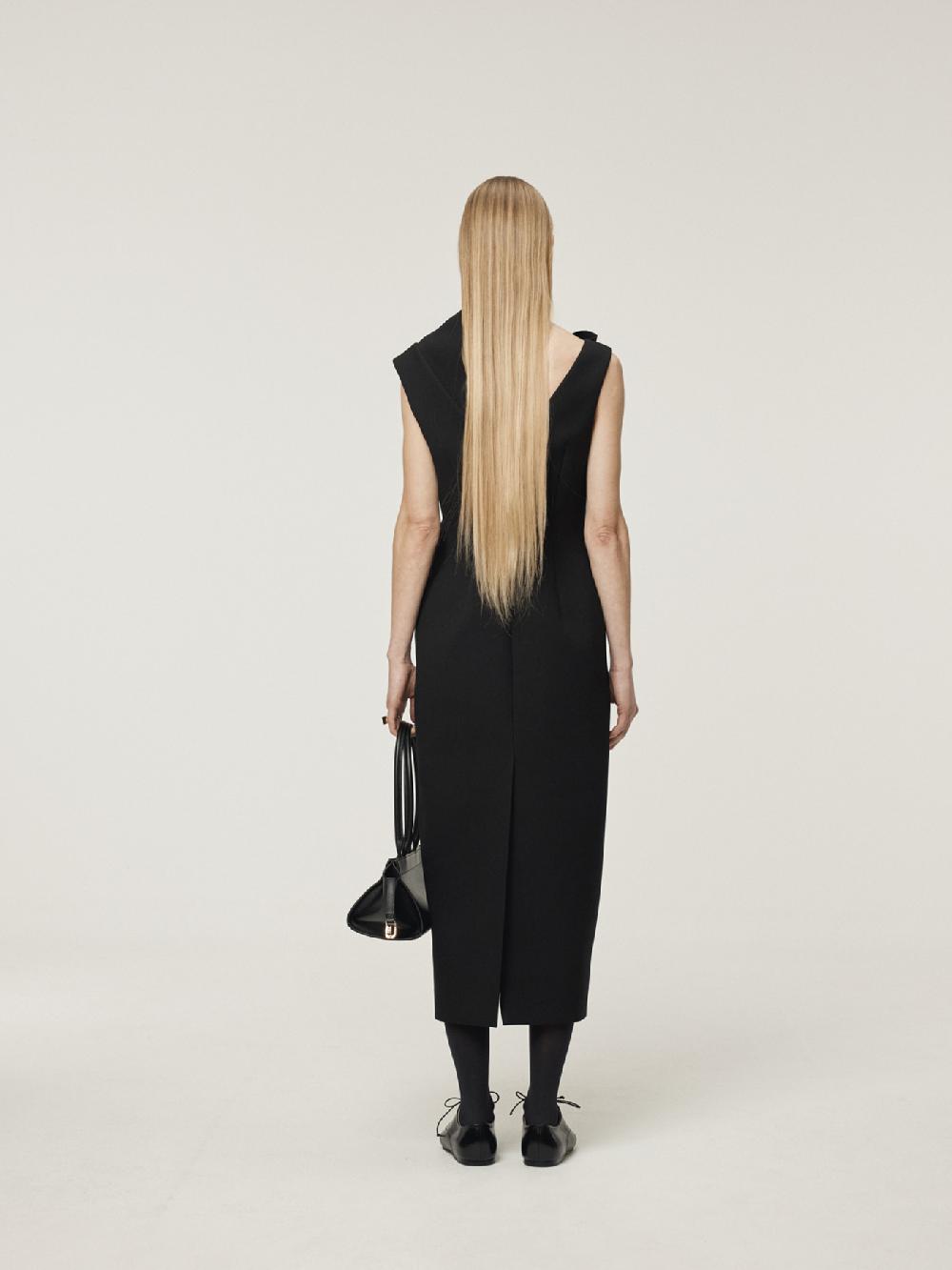 Recto MILLE-FEUILLE DRESS (BLACK)