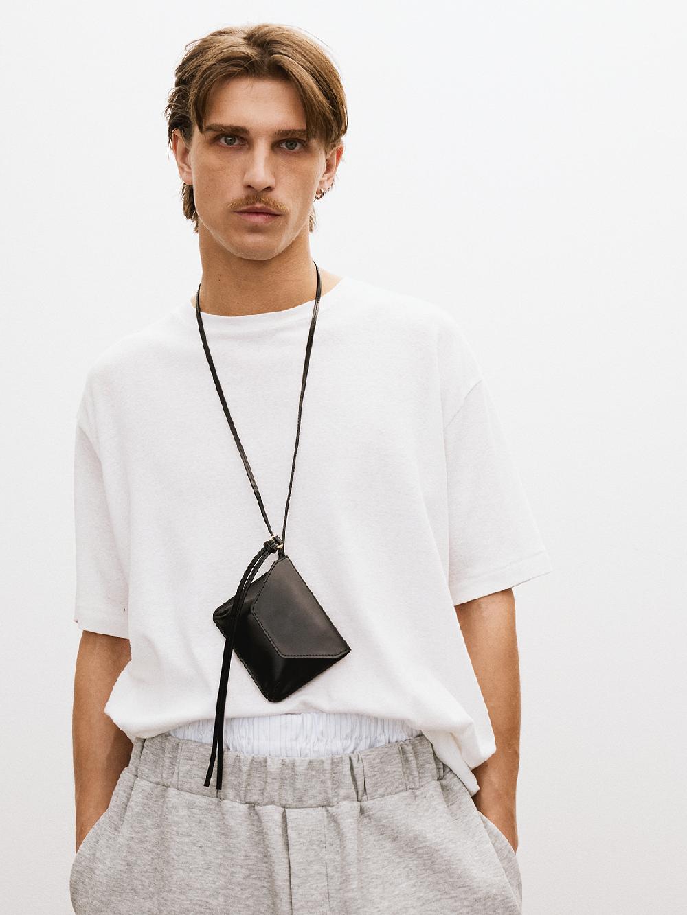 Recto MINI POCKET NECKLACE (BLACK)