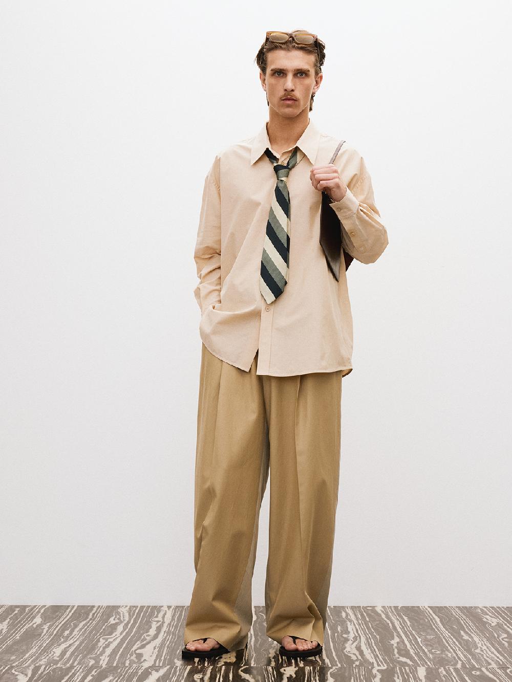 Recto ORGANIC COTTON CLASSIC SHIRT (ROSE BEIGE)