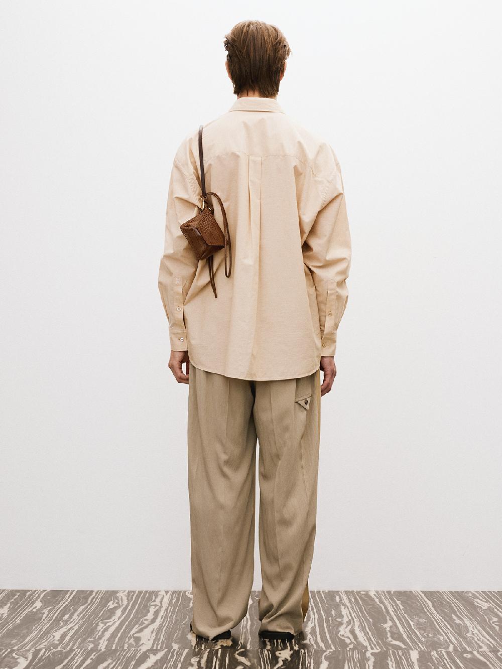 Recto ORGANIC COTTON CLASSIC SHIRT (ROSE BEIGE)