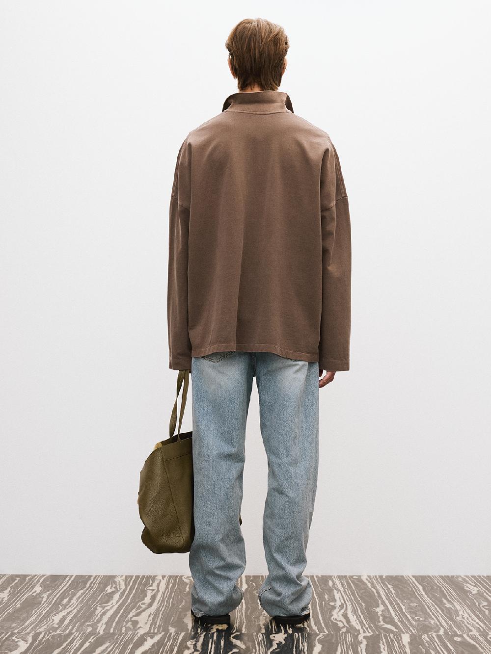 Recto OVERSIZED GARMENT COTTON PIQUE (KHAKI BROWN)