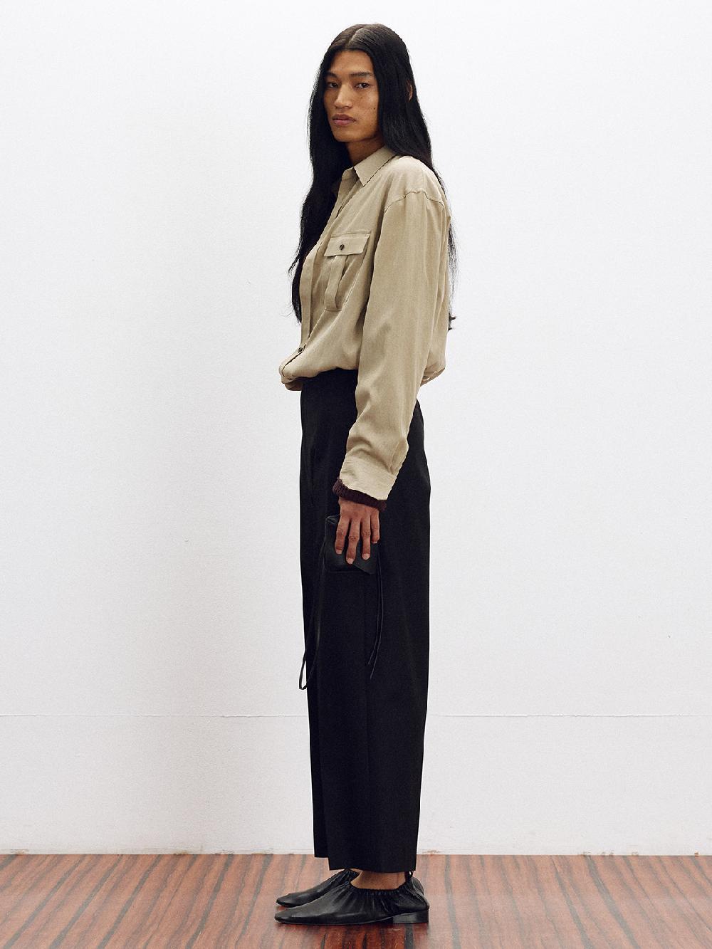 Recto POCKET DETAIL MONTANA SHIRT (GREYISH KHAKI)