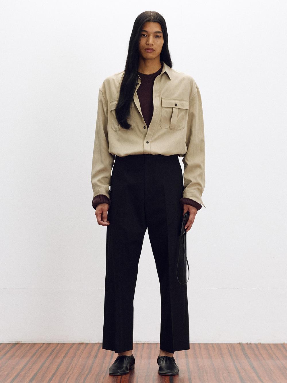 recto POCKET DETAIL MONTANA SHIRT (GREYISH KHAKI)