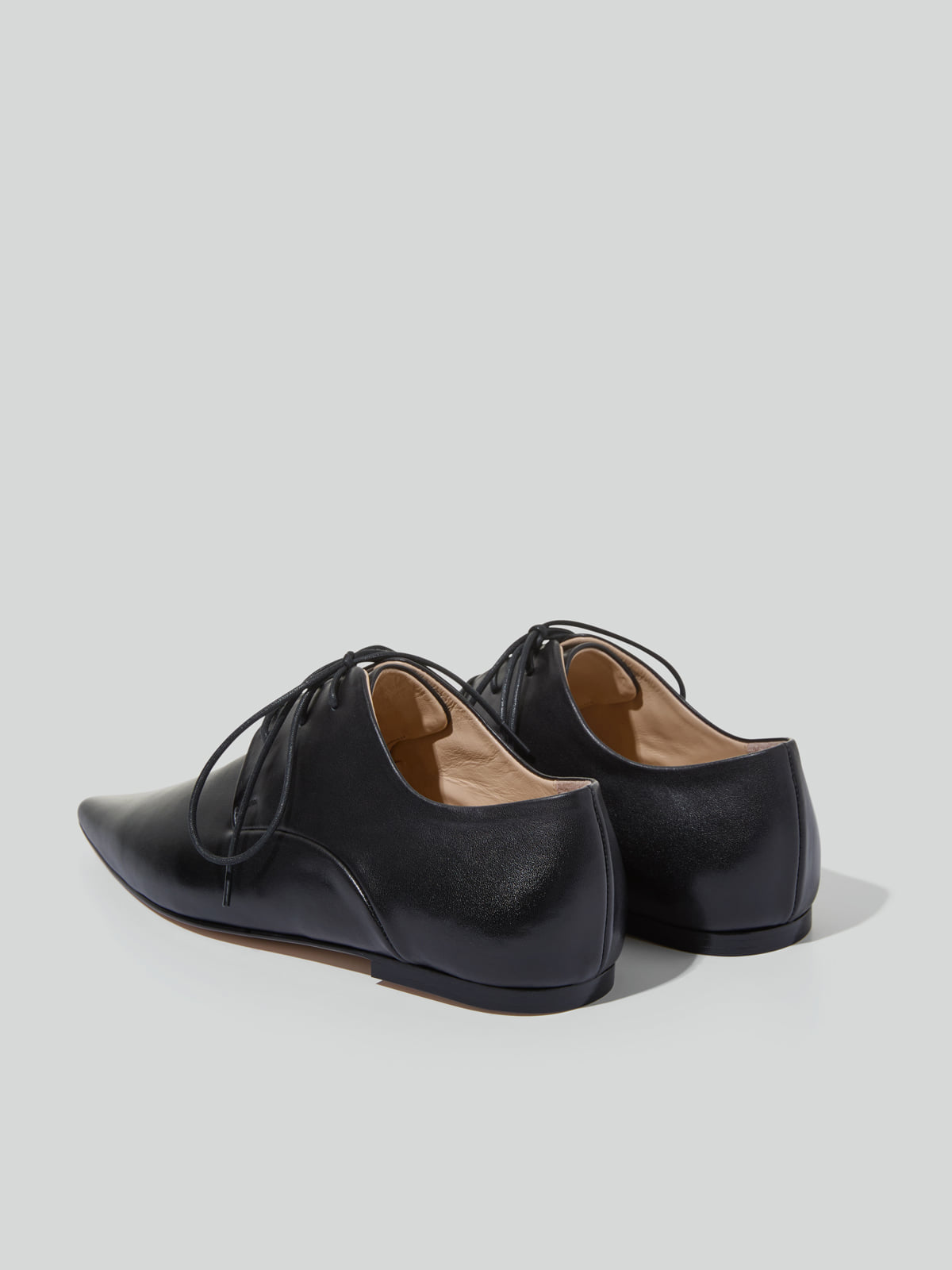 Recto POINT TOE DERBY SHOES (BLACK)