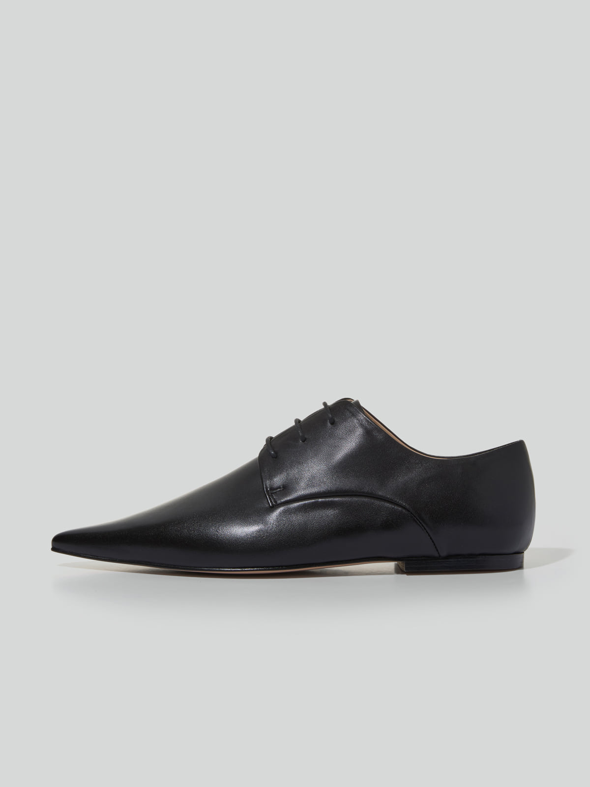 Recto POINT TOE DERBY SHOES (BLACK)