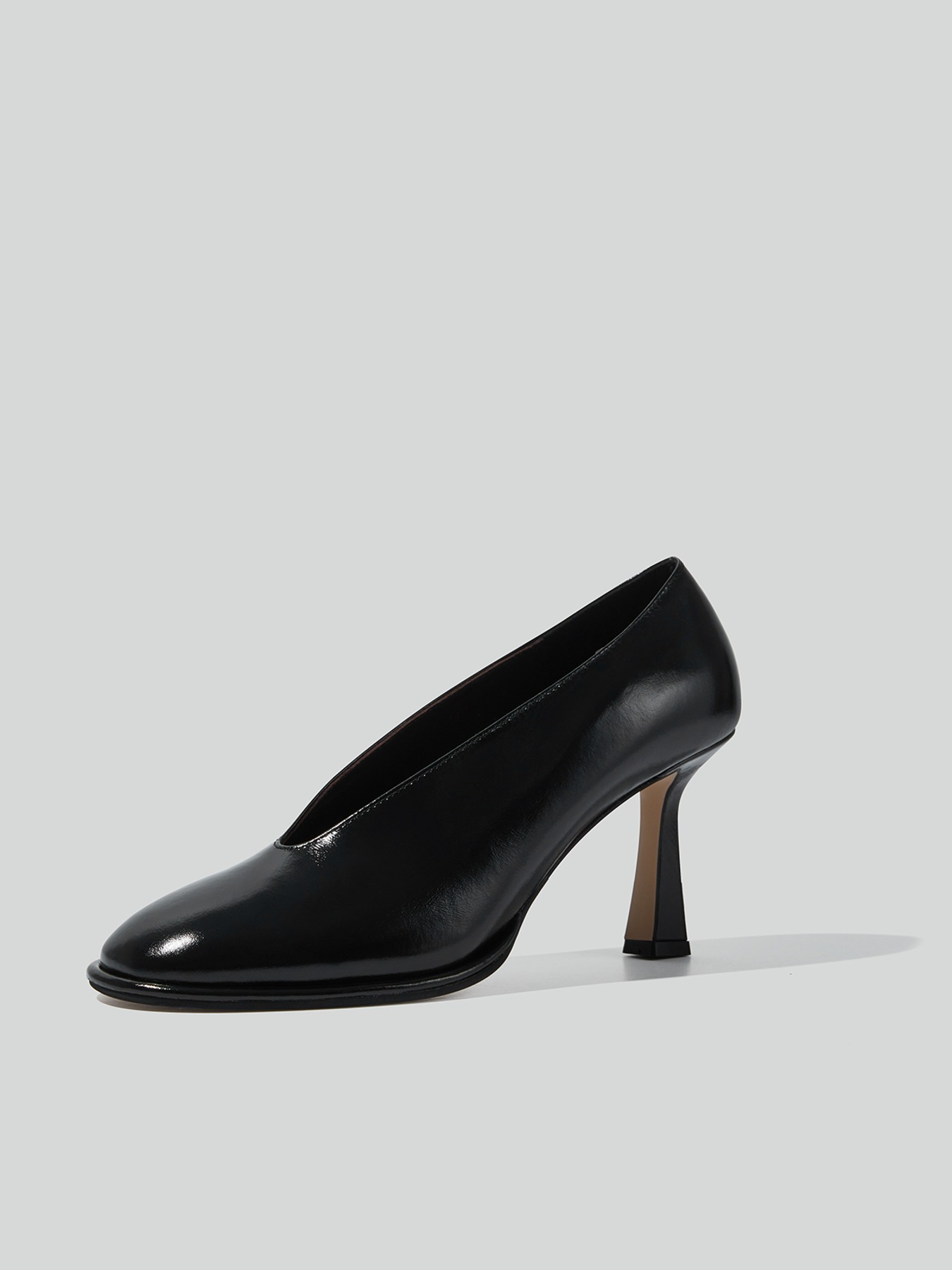 recto POPPY ROUNDED TOE PUMPS (BLACK)