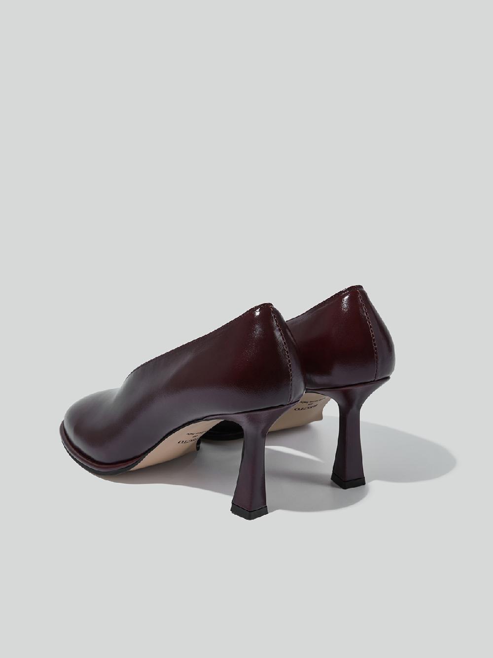 Recto POPPY ROUNDED TOE PUMPS (BURGUNDY)