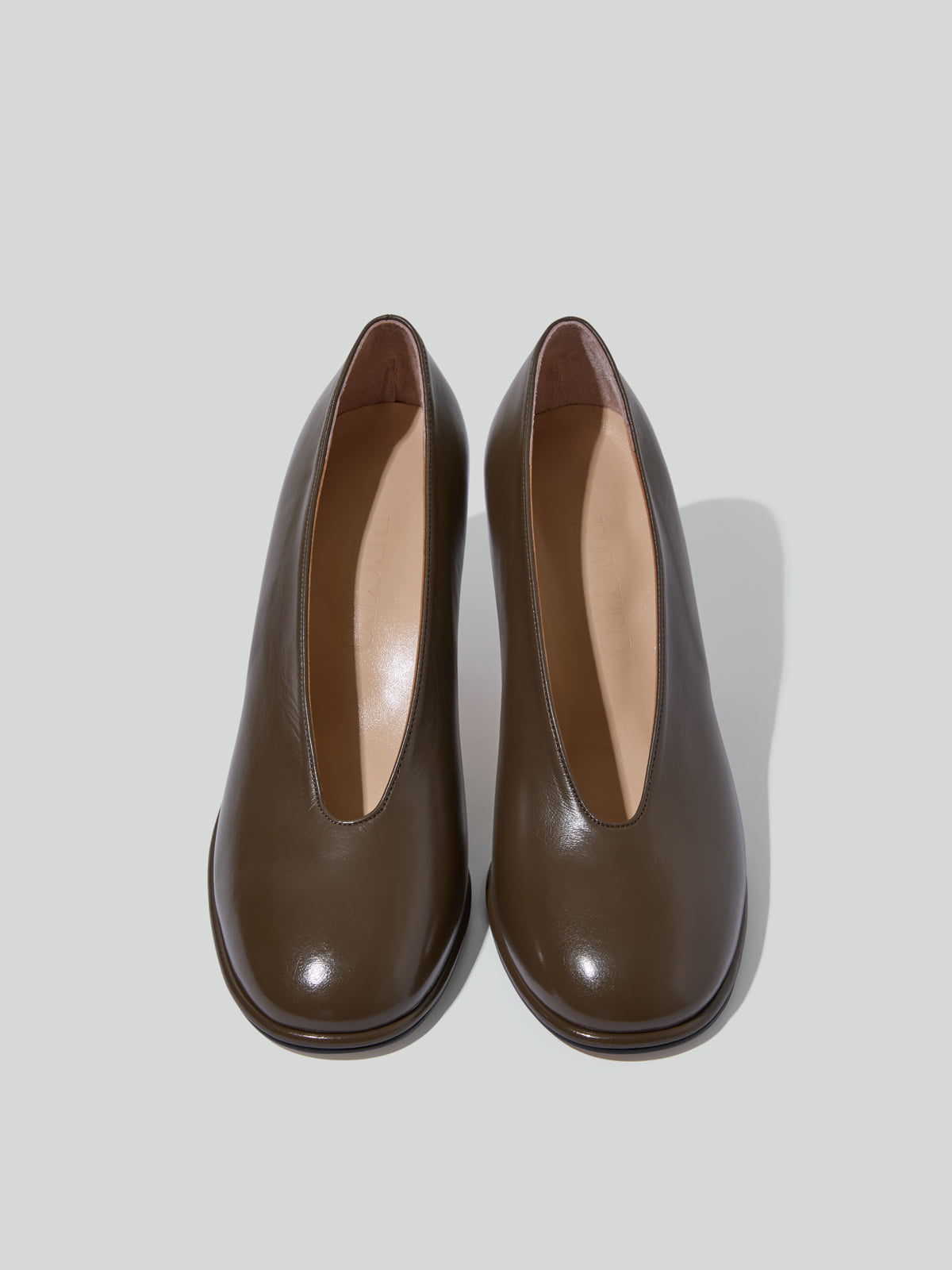 Recto POPPY ROUNDED TOE PUMPS (DARK KHAKI)