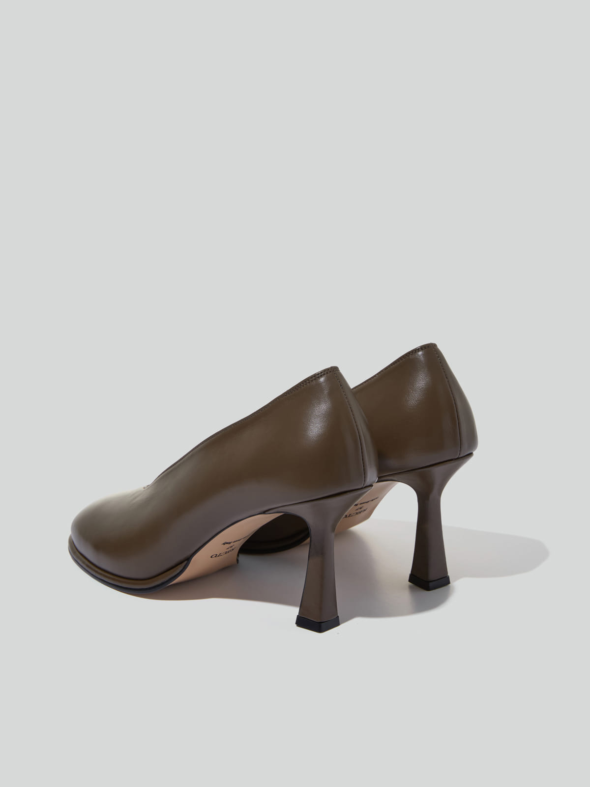 Recto POPPY ROUNDED TOE PUMPS (DARK KHAKI)