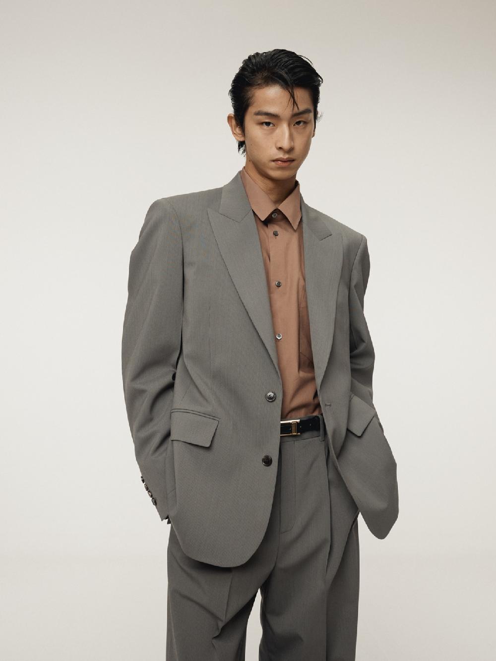 recto POWDERY COTTON CLASSIC SHIRT (RUST PINK)