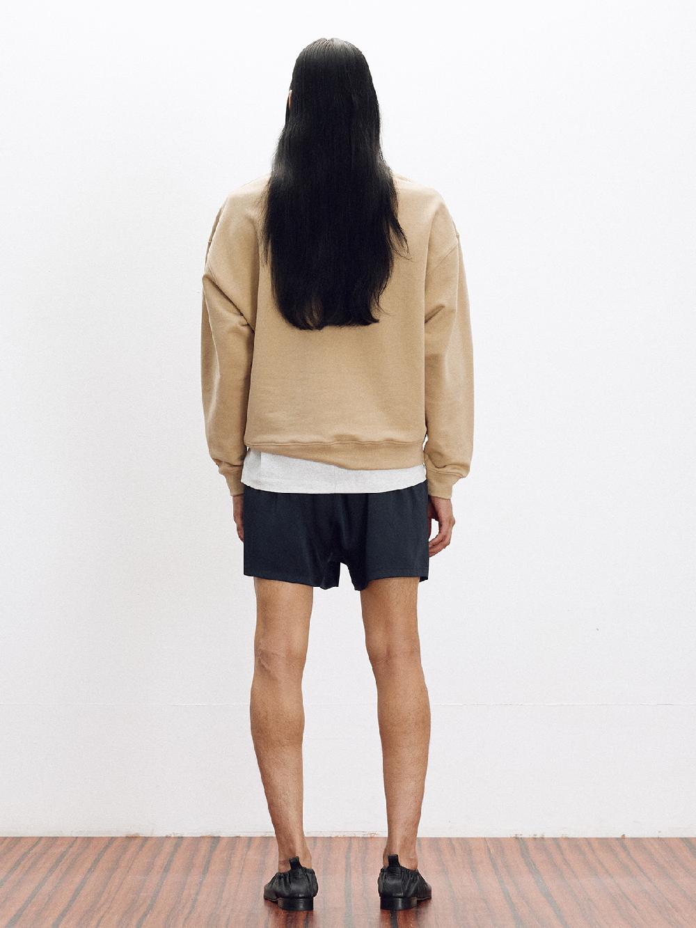 Recto RC CUT & EMBROIDERY SWEATSHIRT (LIGHT BEIGE)