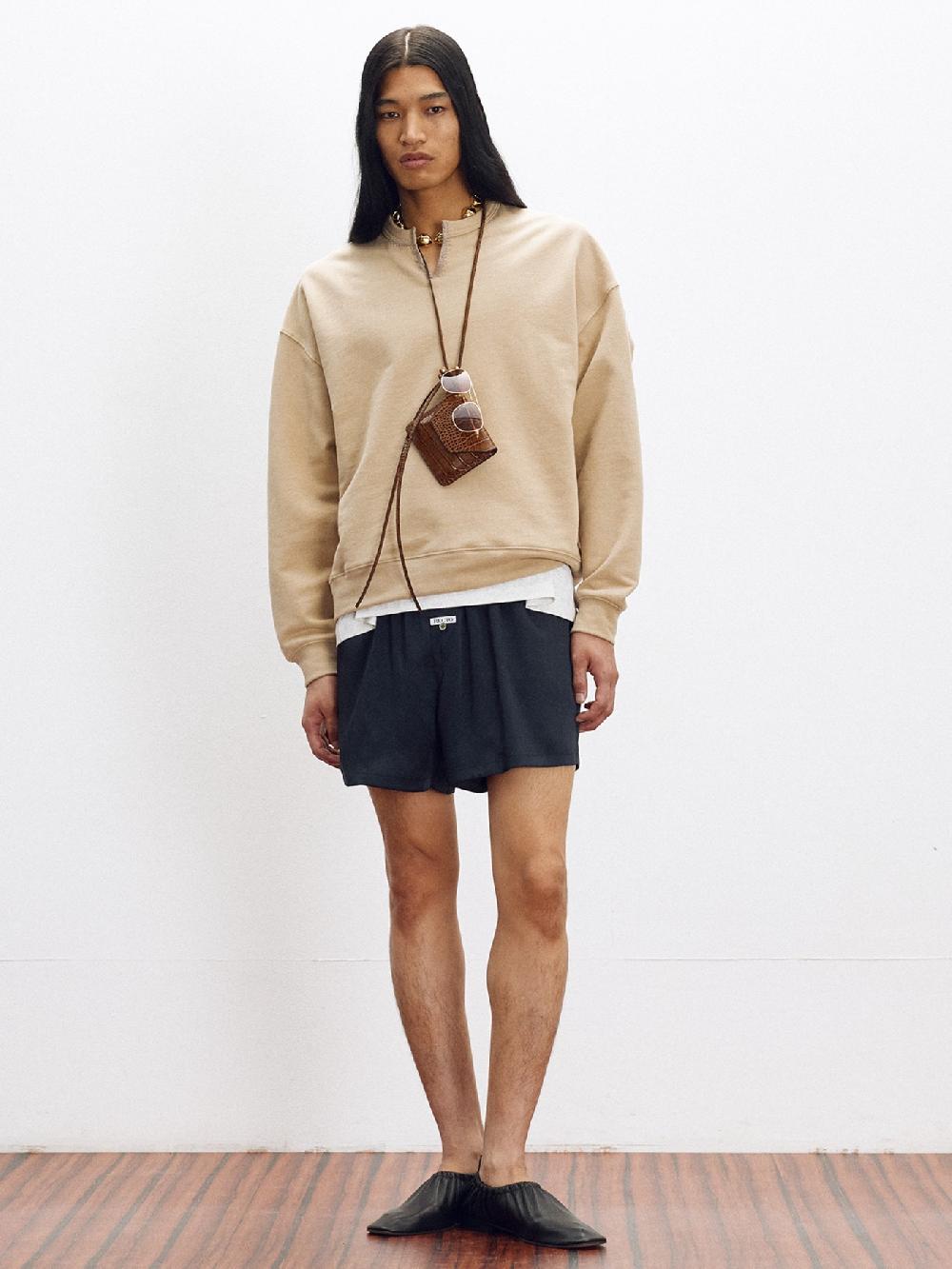 recto RC CUT & EMBROIDERY SWEATSHIRT (LIGHT BEIGE)