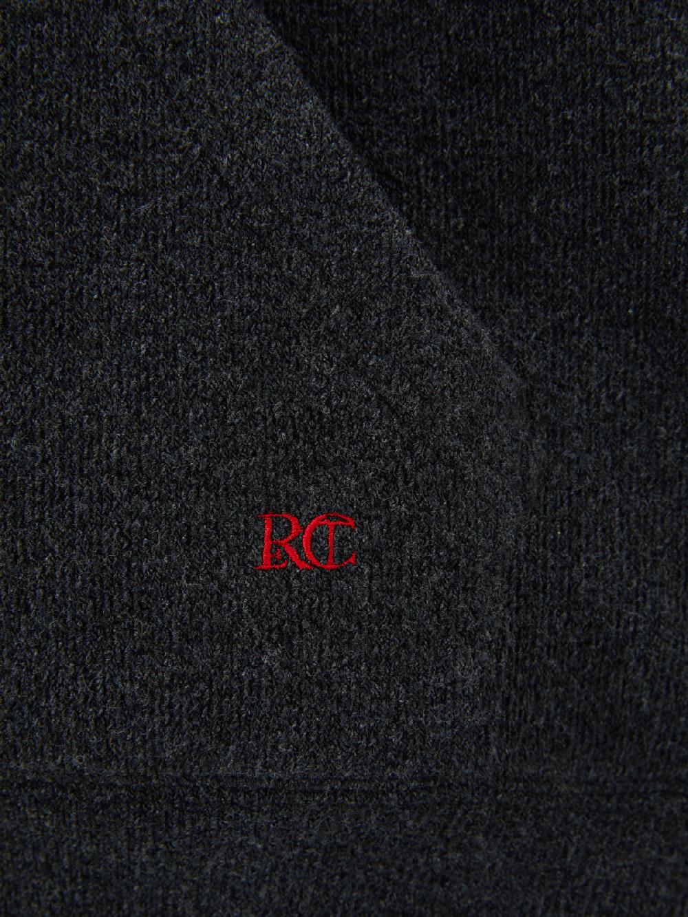 Recto RC EMBROIDERED HOODIE (CHARCOAL GREY)