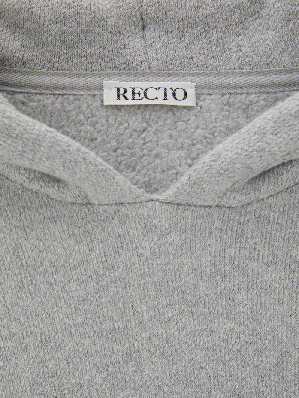 Recto RC EMBROIDERED HOODIE (MELANGE GREY)