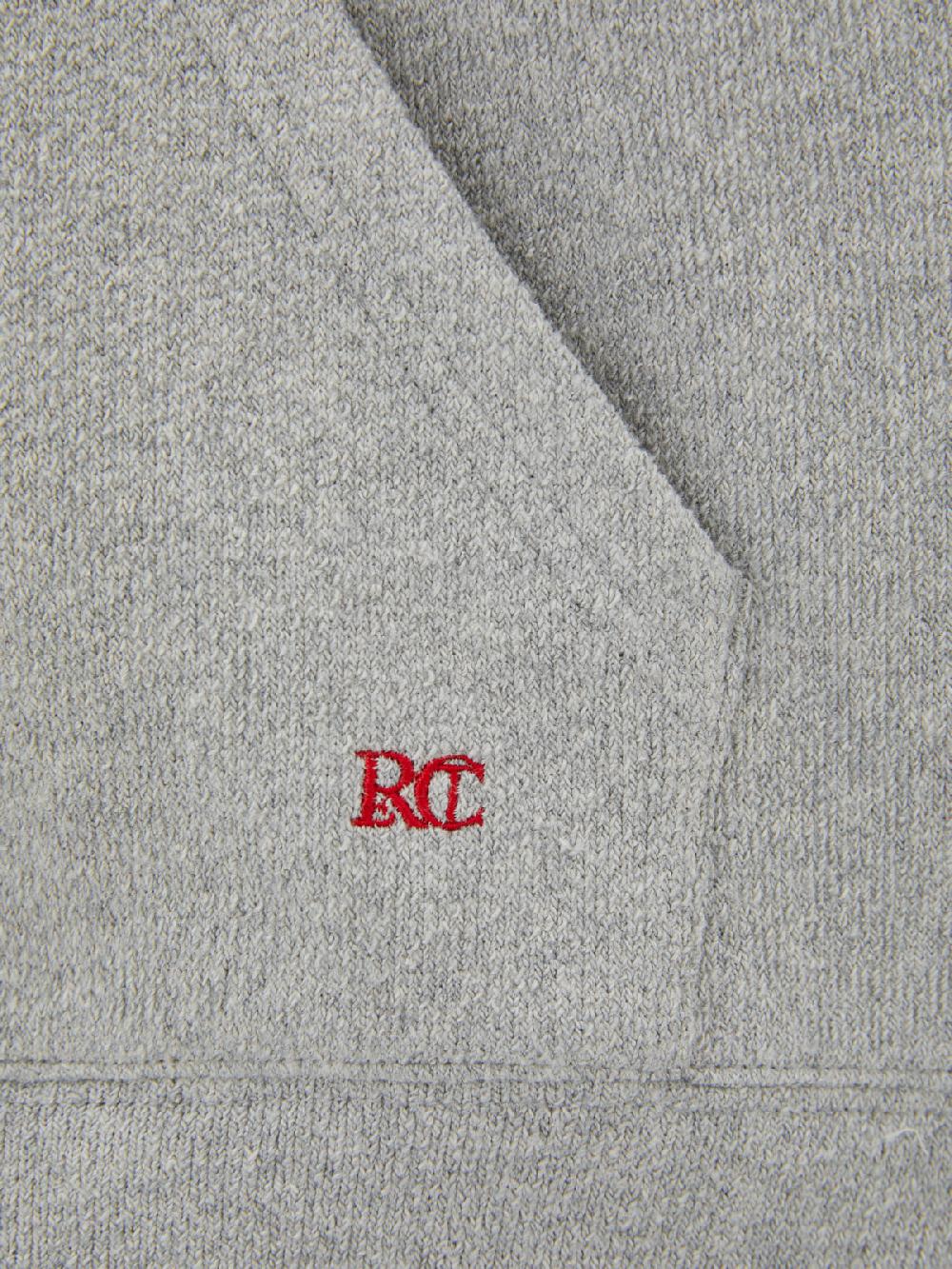 Recto RC EMBROIDERED HOODIE (MELANGE GREY)