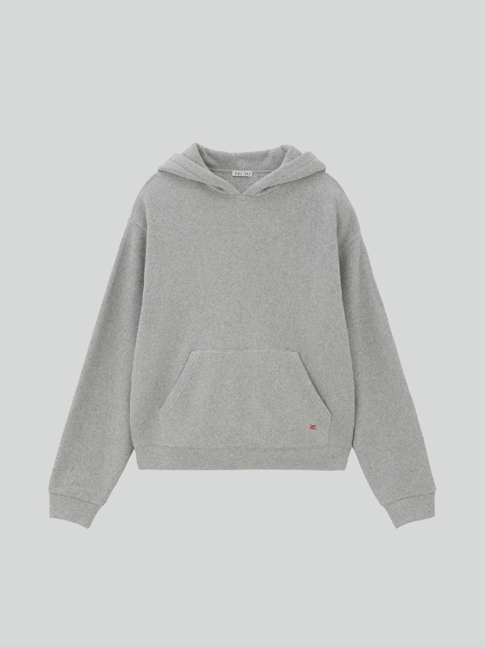 recto RC EMBROIDERED HOODIE (MELANGE GREY)