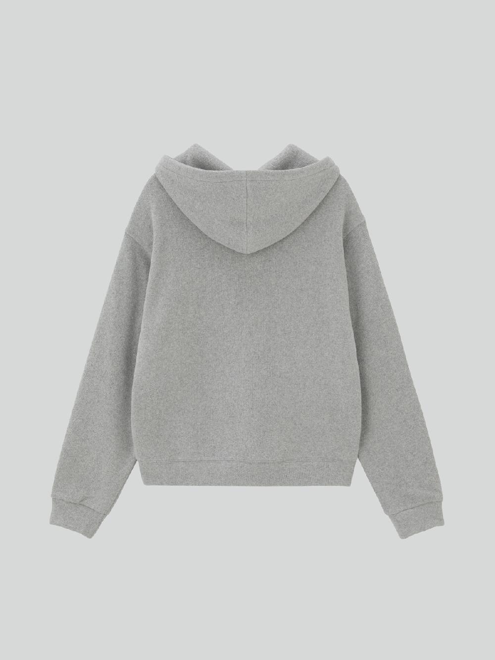 Recto RC EMBROIDERED HOODIE (MELANGE GREY)