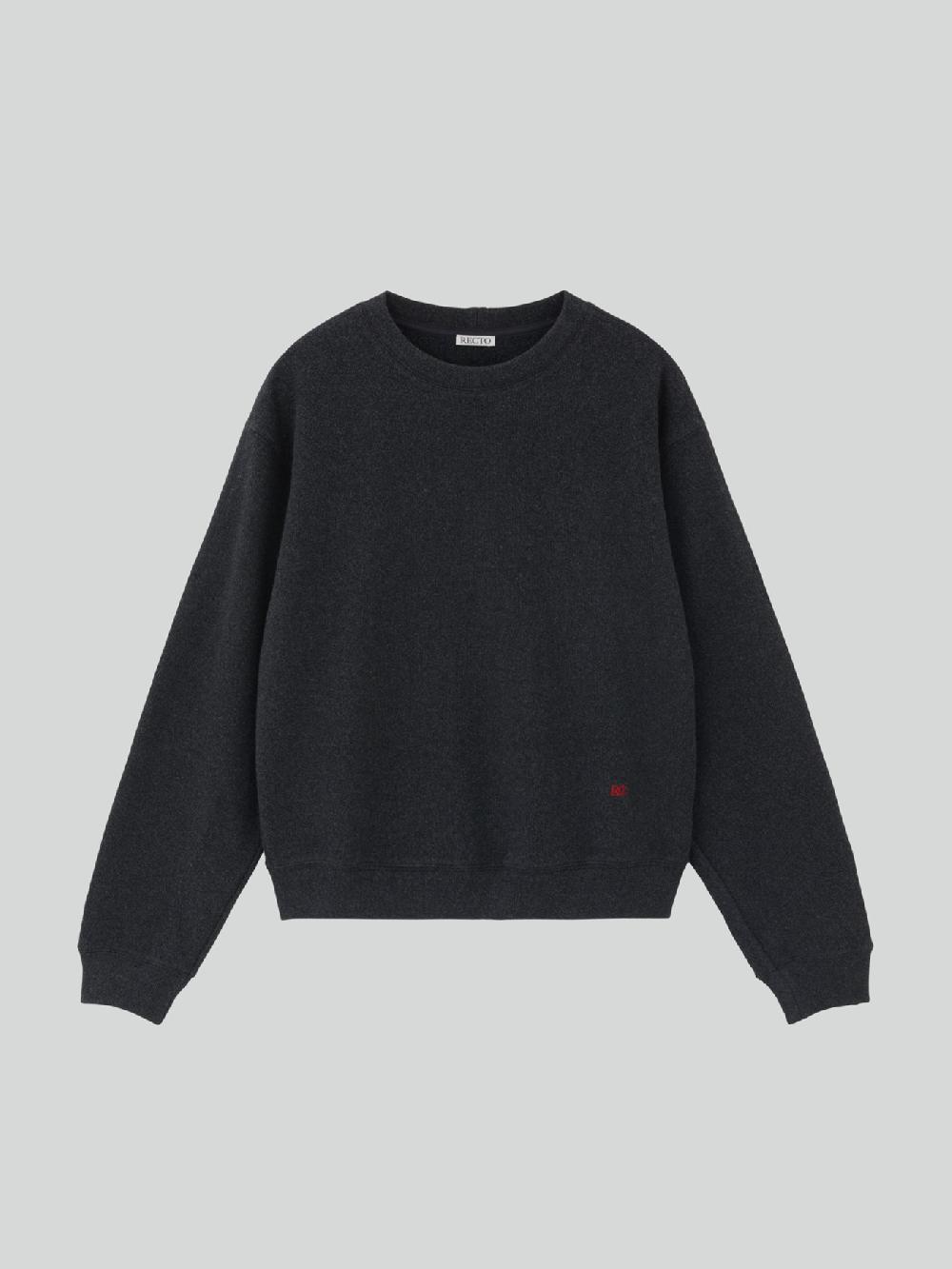 recto RC EMBROIDERED SWEATSHIRT (CHARCOAL GREY)