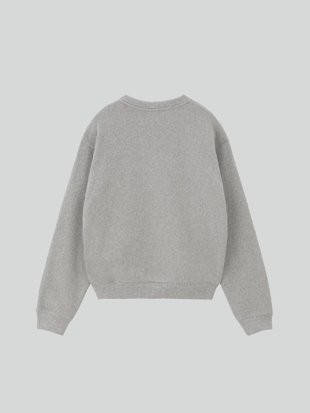 Recto RC EMBROIDERED SWEATSHIRT (MELANGE GREY)