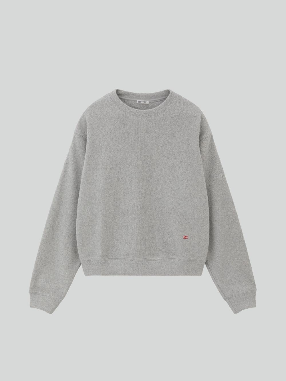recto RC EMBROIDERED SWEATSHIRT (MELANGE GREY)