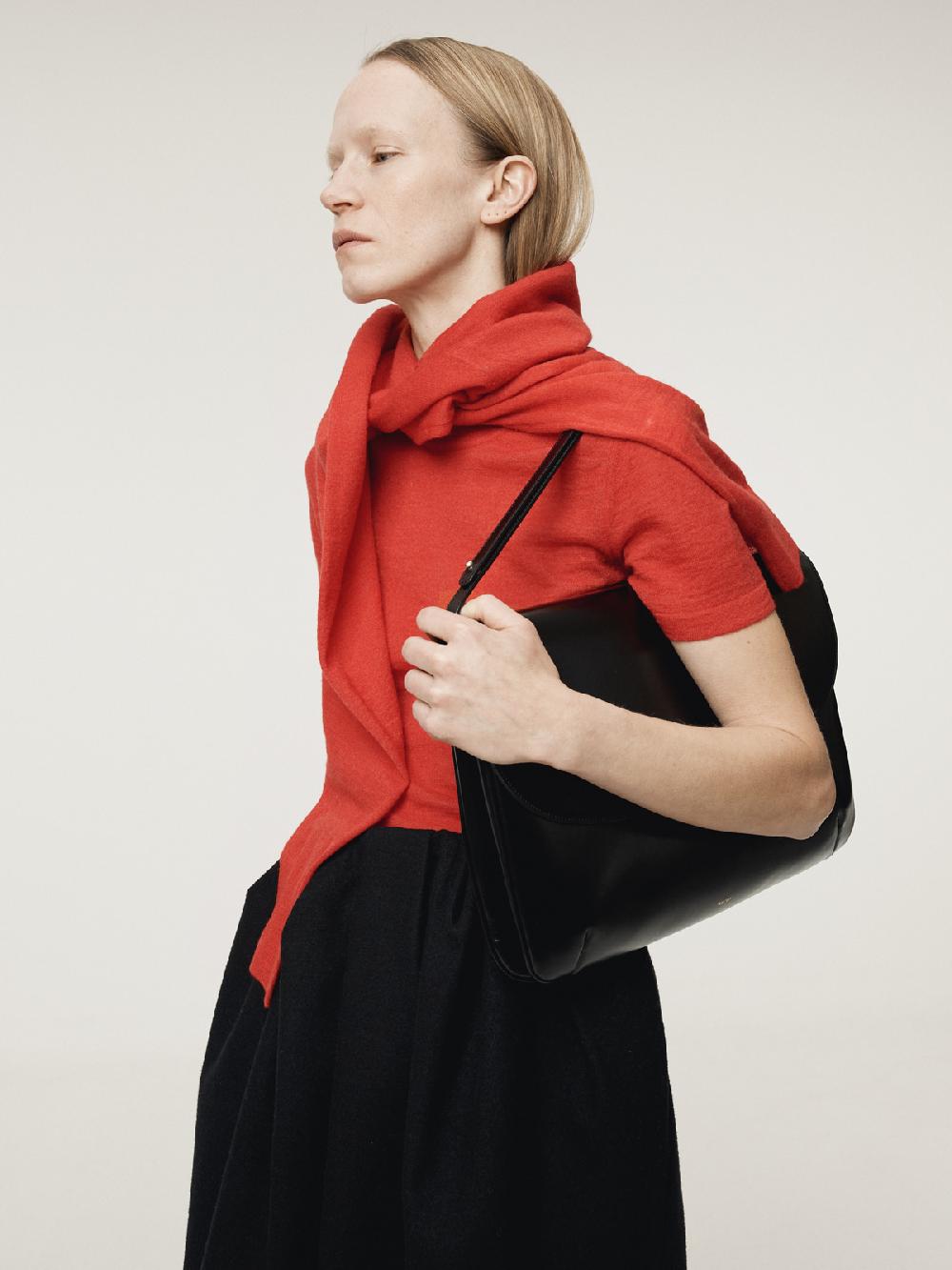 Recto RC EMBROIDERY SHEER KNIT TOP (SCALET RED)