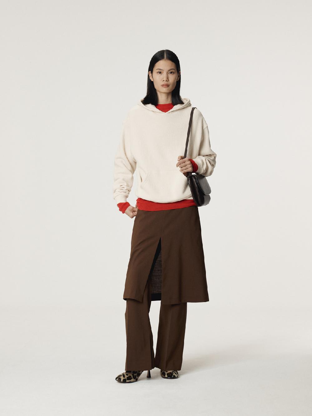 Recto RC LAYERED SKIRT PANTS (TOBACCO)