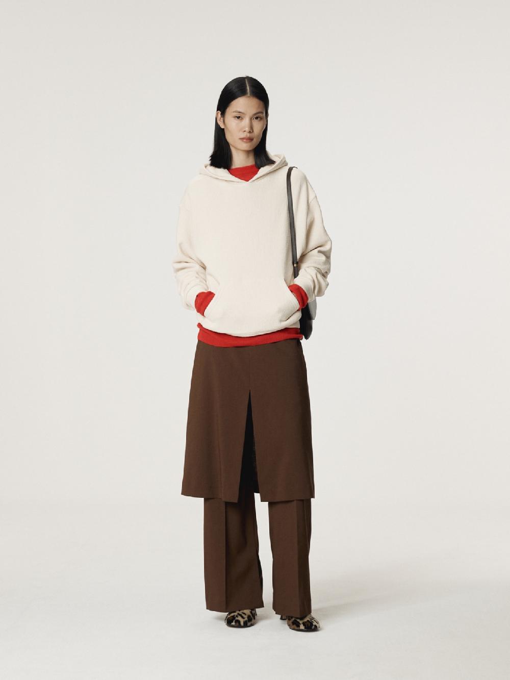 recto RC LAYERED SKIRT PANTS (TOBACCO)