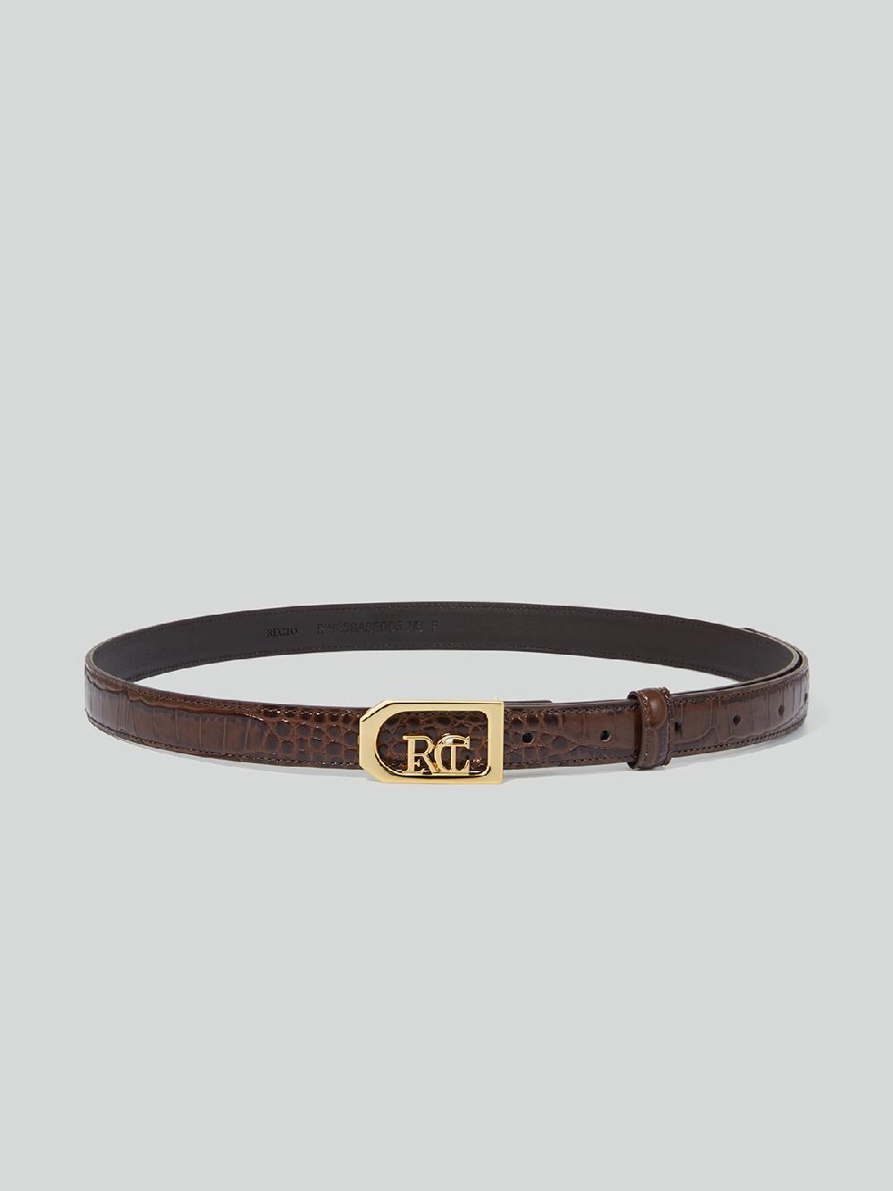 Recto RC LOGO DADDY BELT (VINTAGE BROWN)