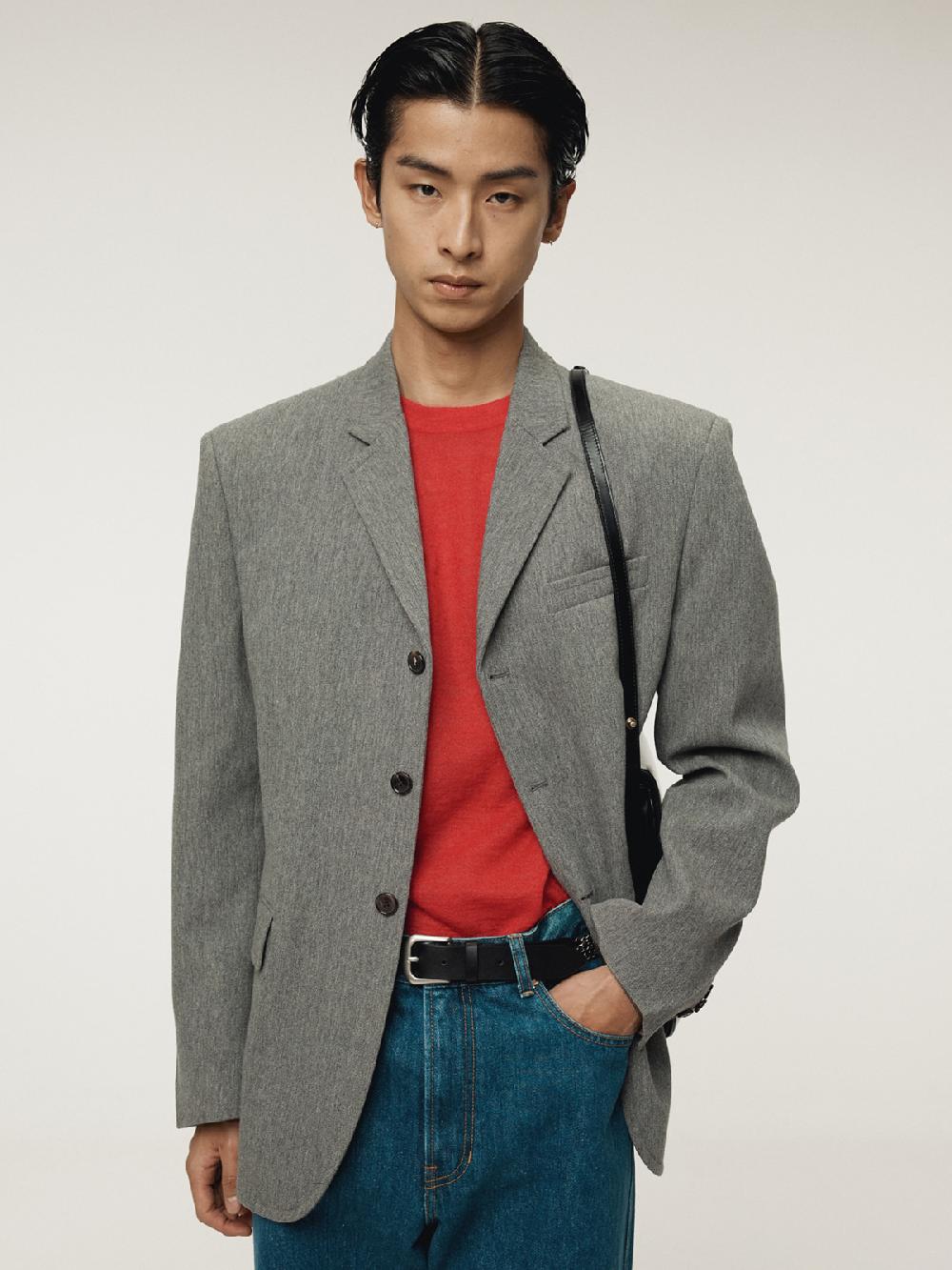 Recto RC SHEER SHORT SLEEVE KNIT TOP (SCARLET RED)