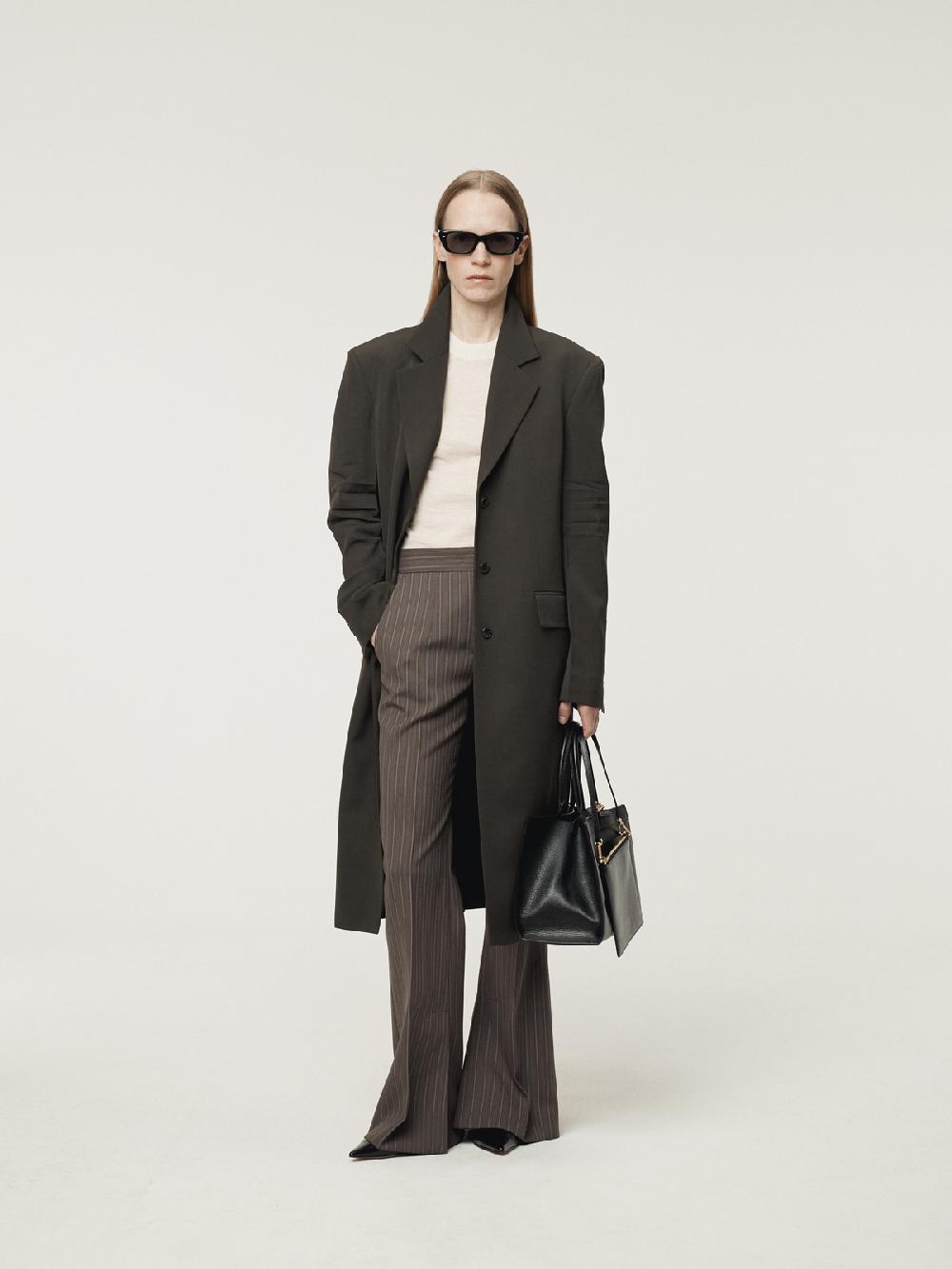 Recto RC SIGNATURE STRIPE FLARE PANTS (SEPIA GREY)