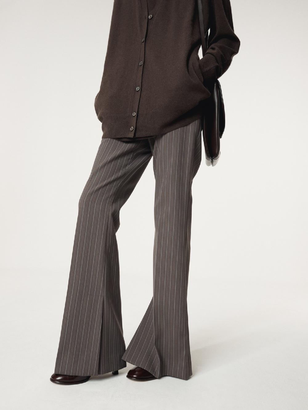 recto RC SIGNATURE STRIPE FLARE PANTS (SEPIA GREY)