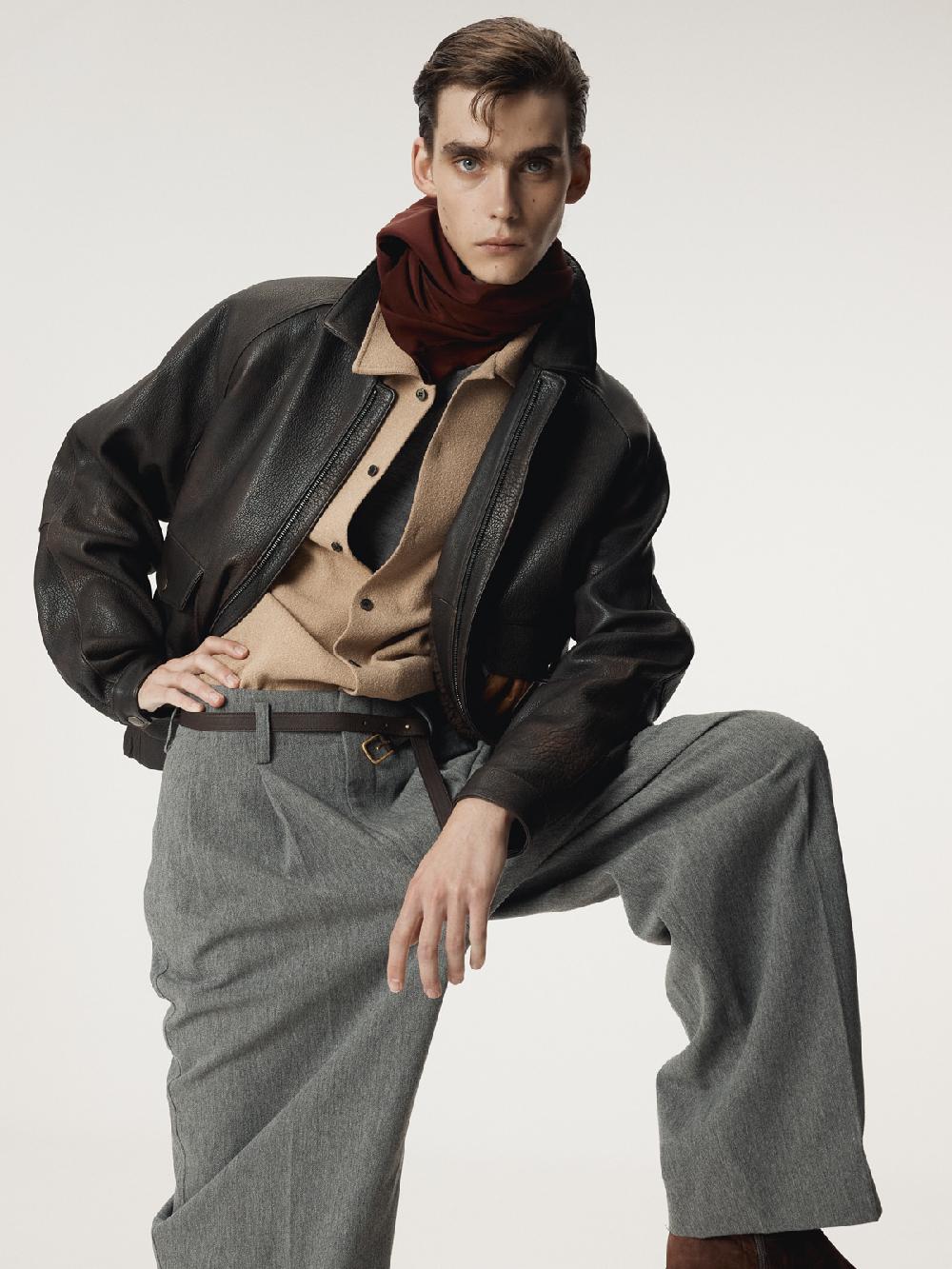 Recto RC SILK SCARF (WINE)