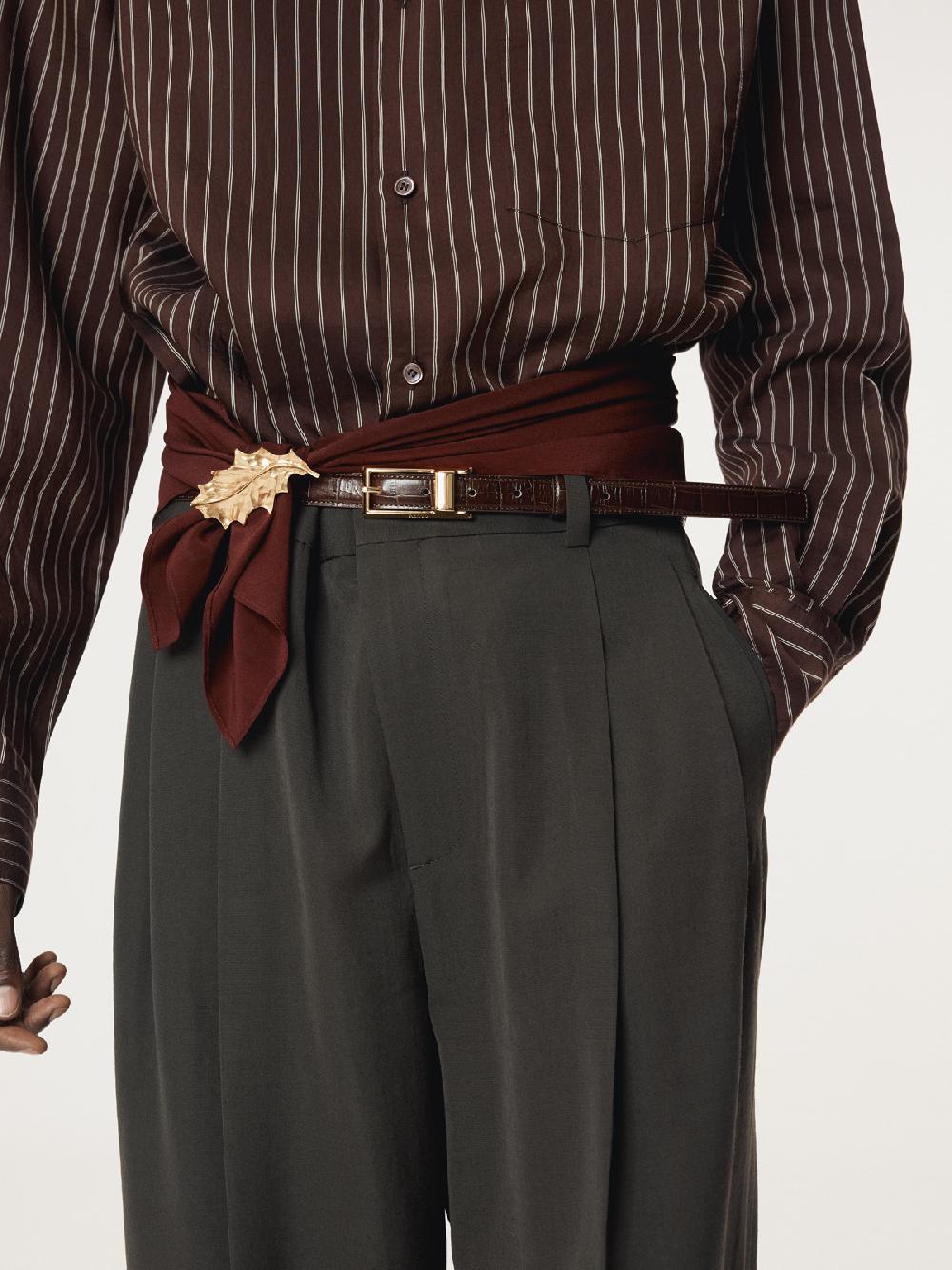 Recto RC SILK SCARF (WINE)