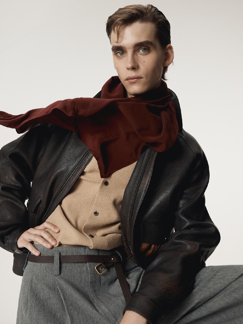 Recto RC SILK SCARF (WINE)