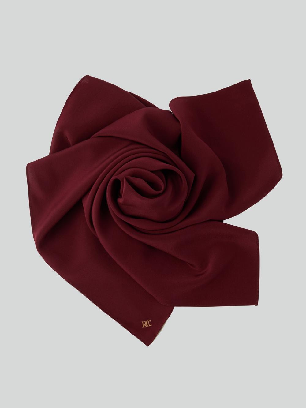 recto RC SILK SCARF (WINE)