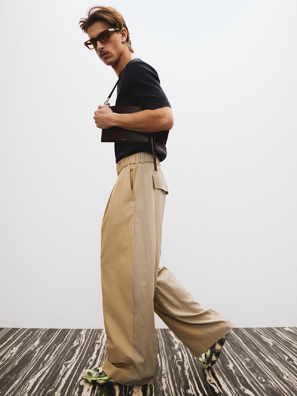 Recto RECTO LOGO RIBBED JERSEY T-SHIRT (NAVY)