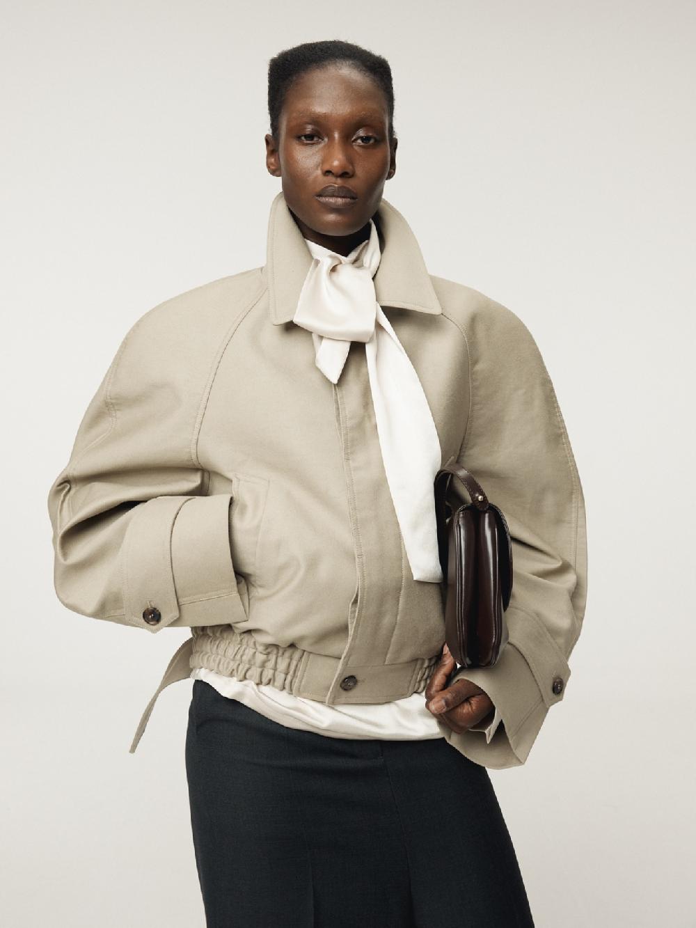 recto REGLAN SLEEVES COTTON JUMPER (LIGHT TAUPE)