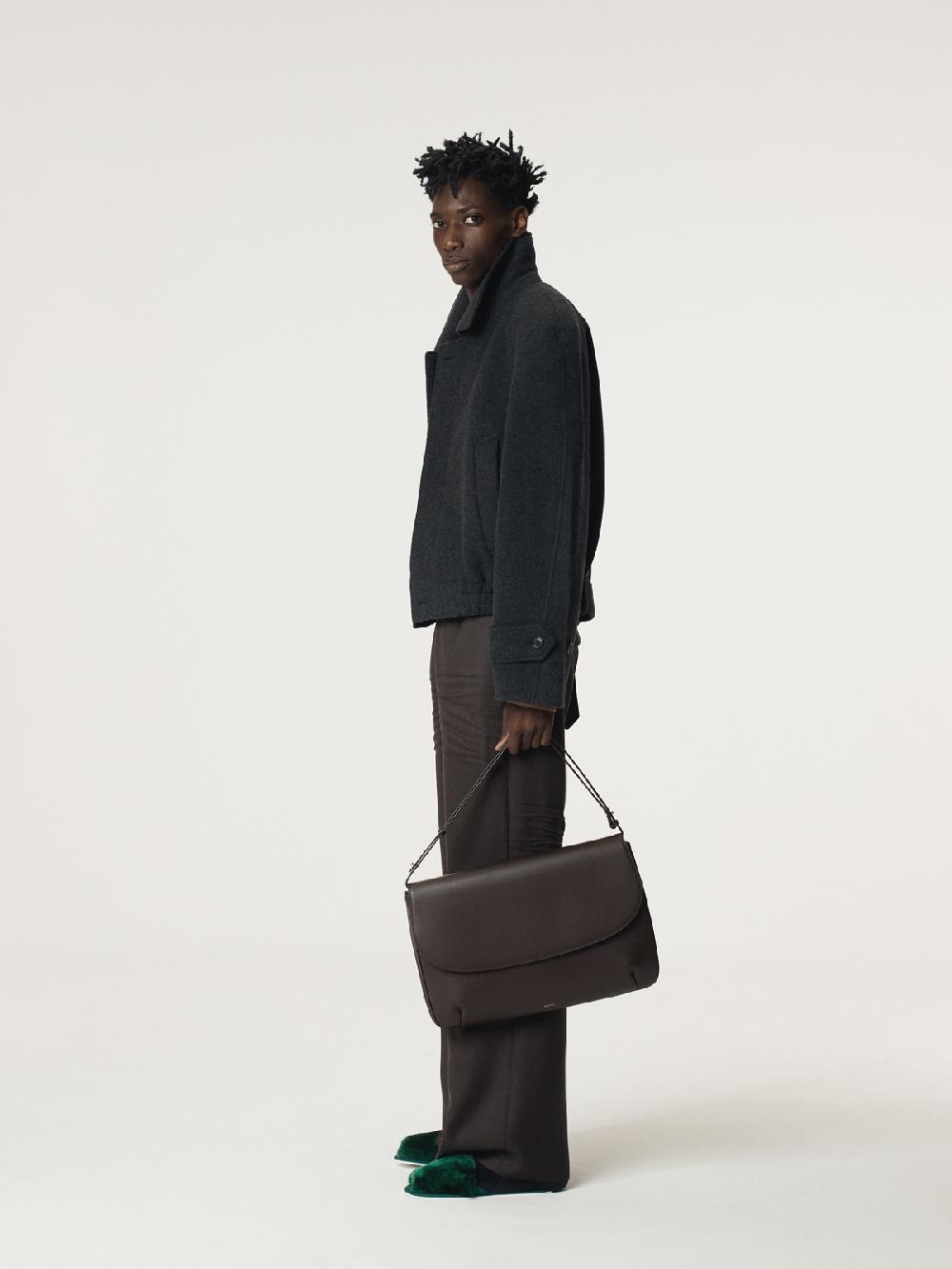 Recto REGLAN SLEEVES WOOL JUMPER (CHARCOAL GREY)