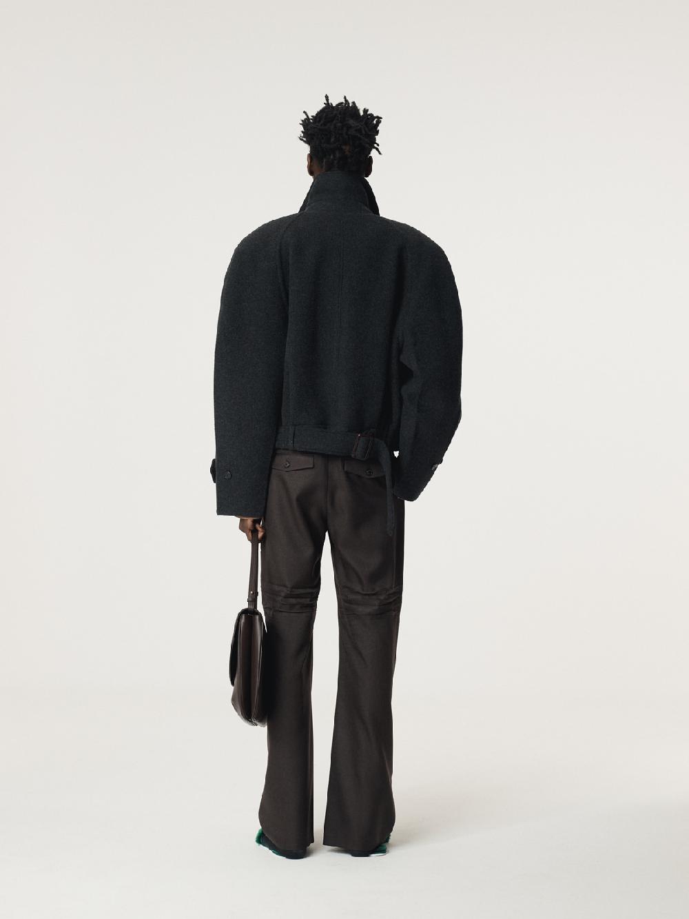 Recto REGLAN SLEEVES WOOL JUMPER (CHARCOAL GREY)