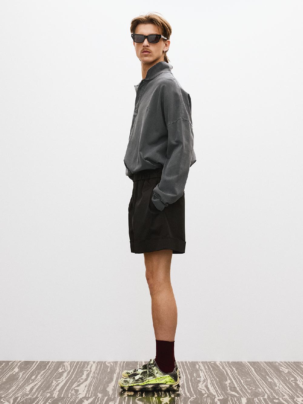 Recto ROLL-UP BANDING SHORTS (BLACK)