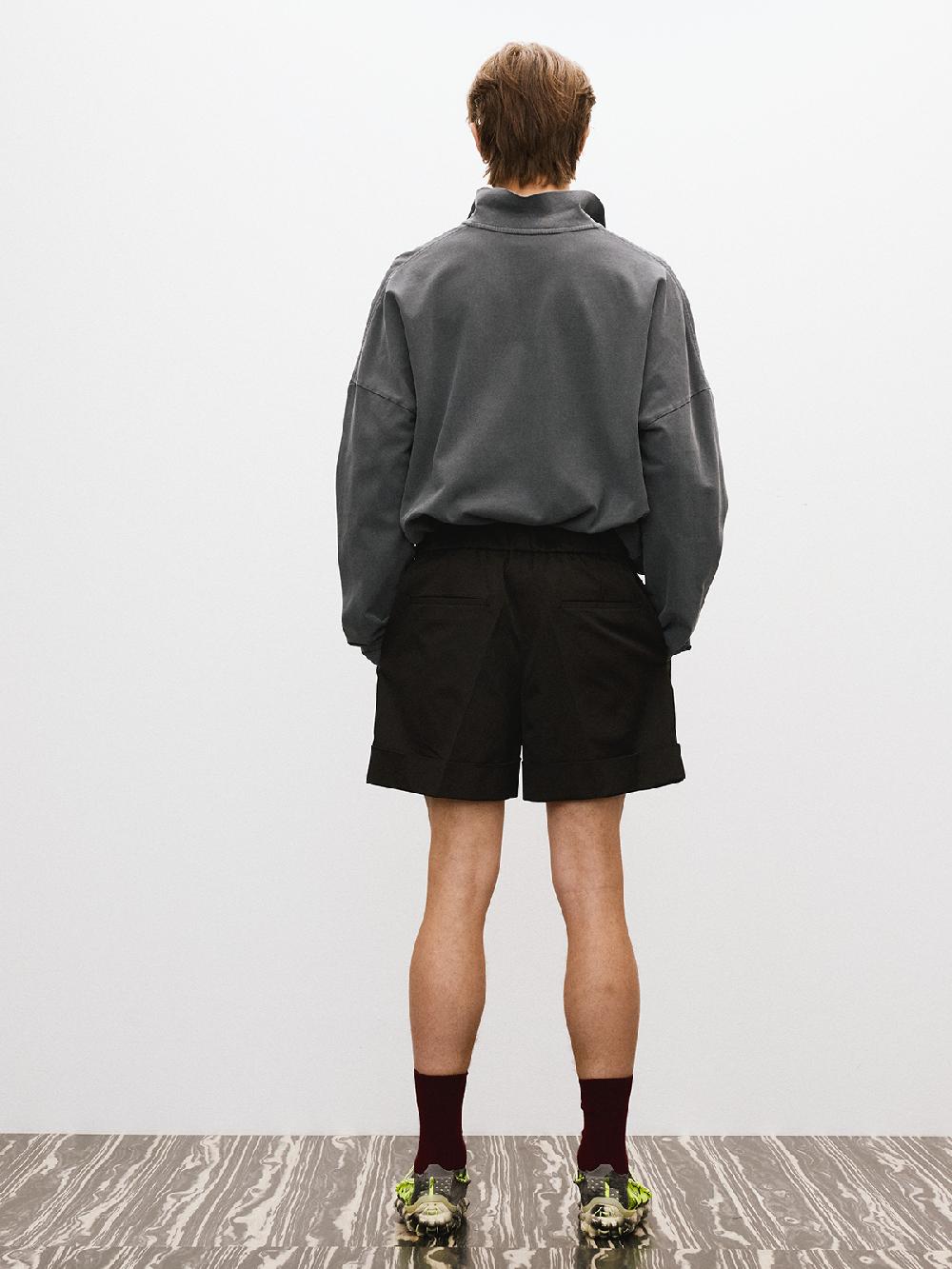 Recto ROLL-UP BANDING SHORTS (BLACK)