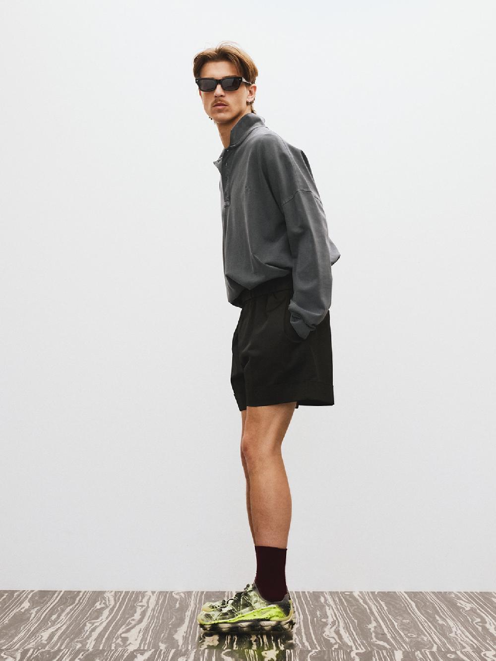 recto ROLL-UP BANDING SHORTS (BLACK)