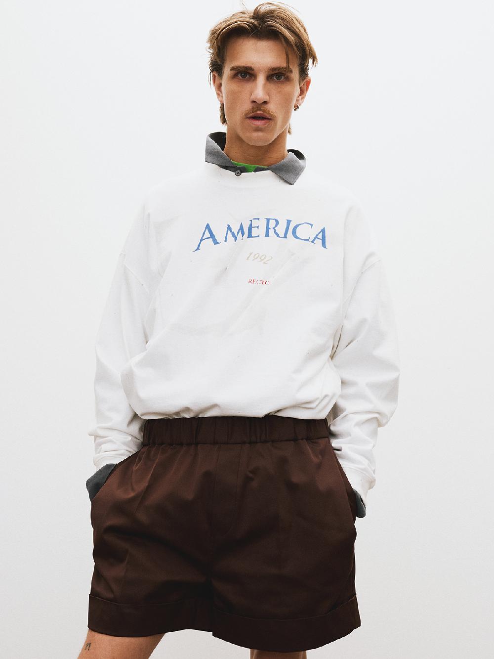 Recto ROLL-UP BANDING SHORTS (RED BROWN)