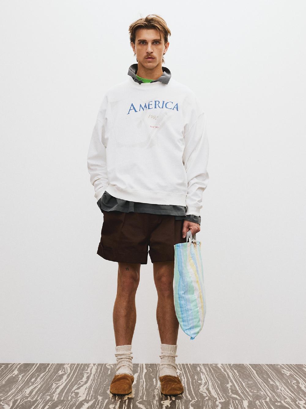 recto ROLL-UP BANDING SHORTS (RED BROWN)